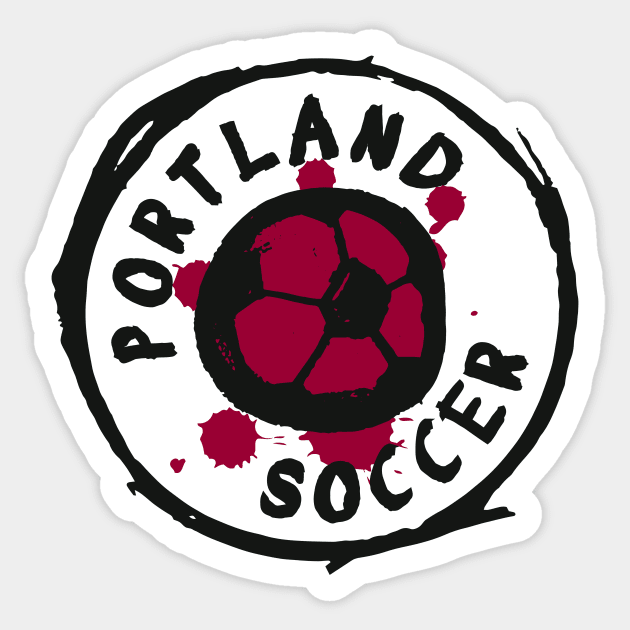 Portland Soccer 01 Sticker by Very Simple Graph